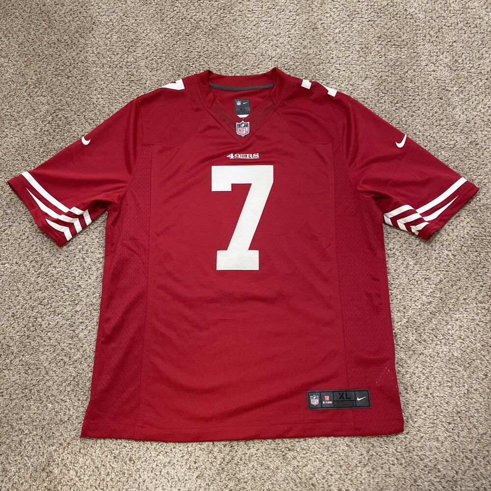 Colin Kaepernick #7 San Francisco 49ers NFL Nike Red Jersey Men's XL